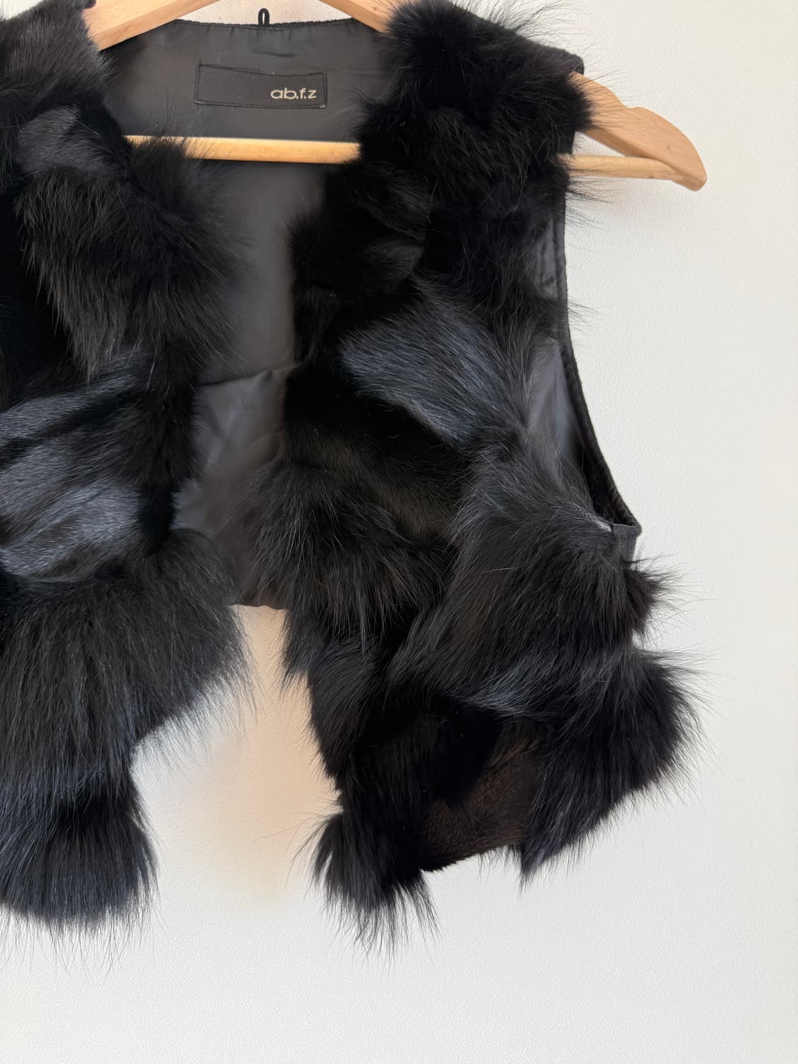 Pre owned 폭스퍼 크롭 베스트 상품이미지3