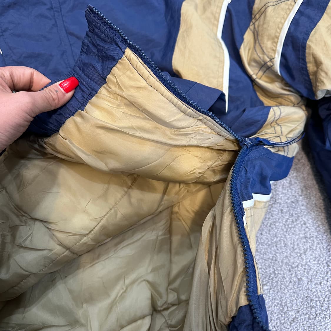 스타터 90s 노트르담 아이리쉬 후드 아노락 점퍼L 상품이미지7