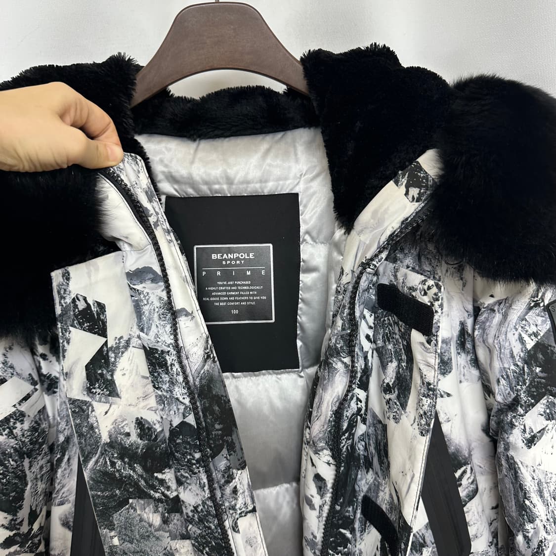 빈폴남자 스키 보드패딩 후드자켓 거위털 100 상품이미지6