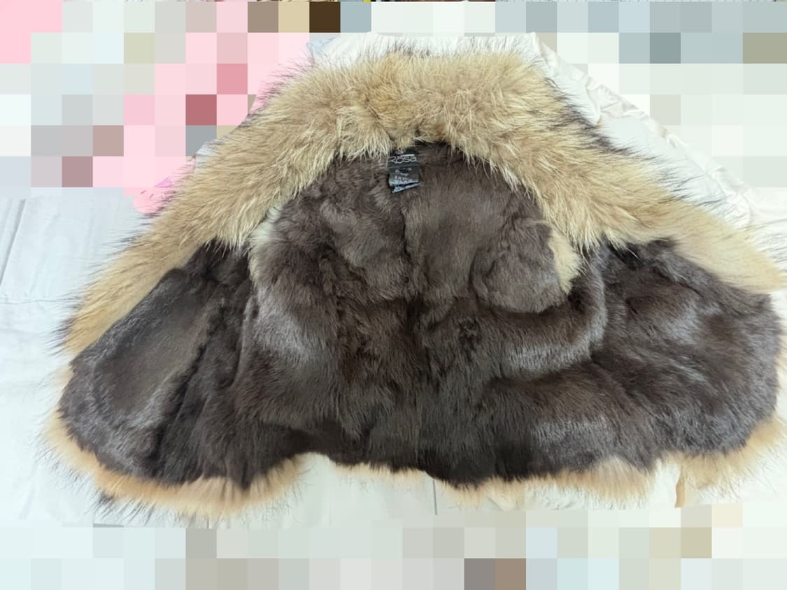 천연 라쿤퍼 트리밍 조끼/베스트 55 상품이미지4