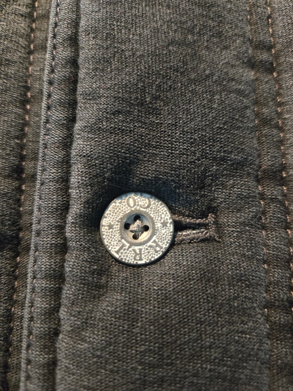 RRL 블랙 플리스 퀄팅 저지 자켓 상품이미지5