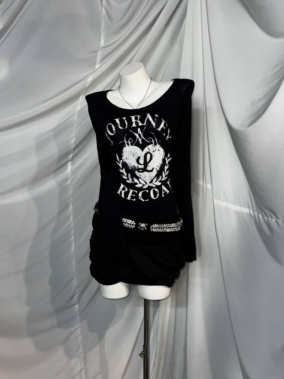 미사깔 무채색 해골 펑투케 OZOC 오조크 코디세트  상품이미지4