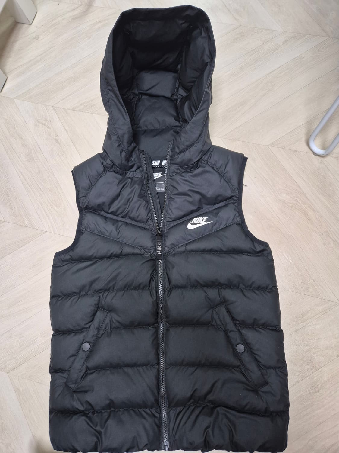 정품 나이키 키즈 패딩 조끼 성인44정도 상품이미지2