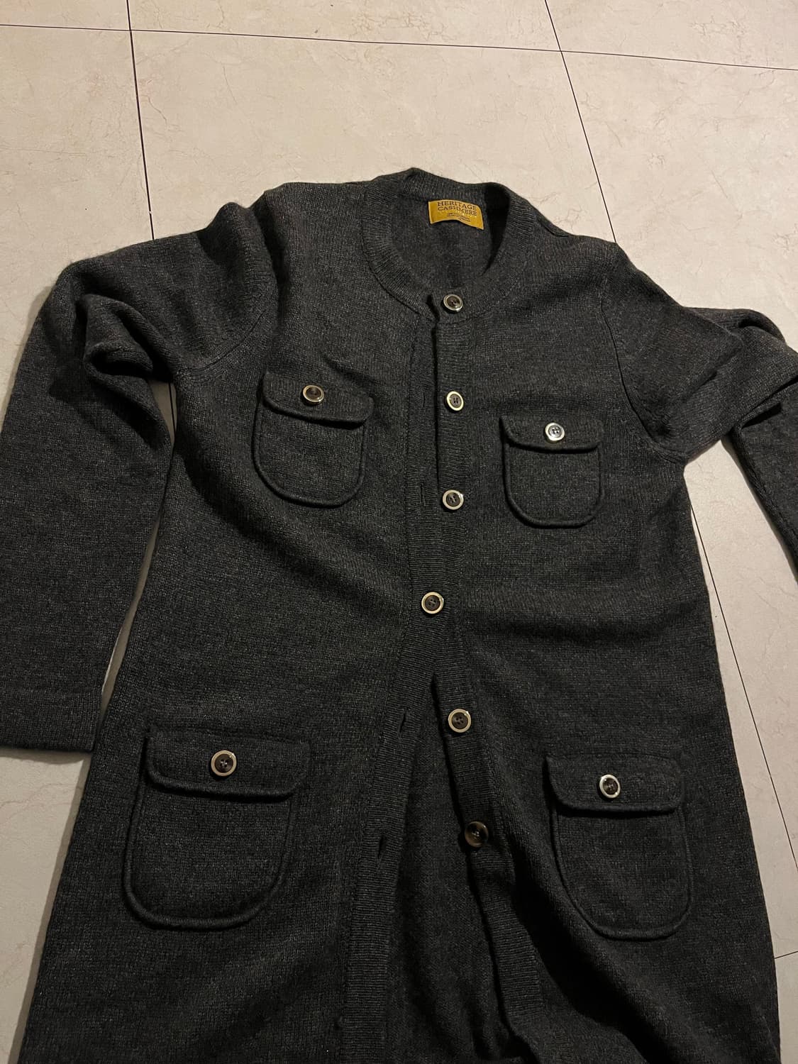 Made in england 캐시미어 헤리티지 가디건 코트 M 상품이미지3