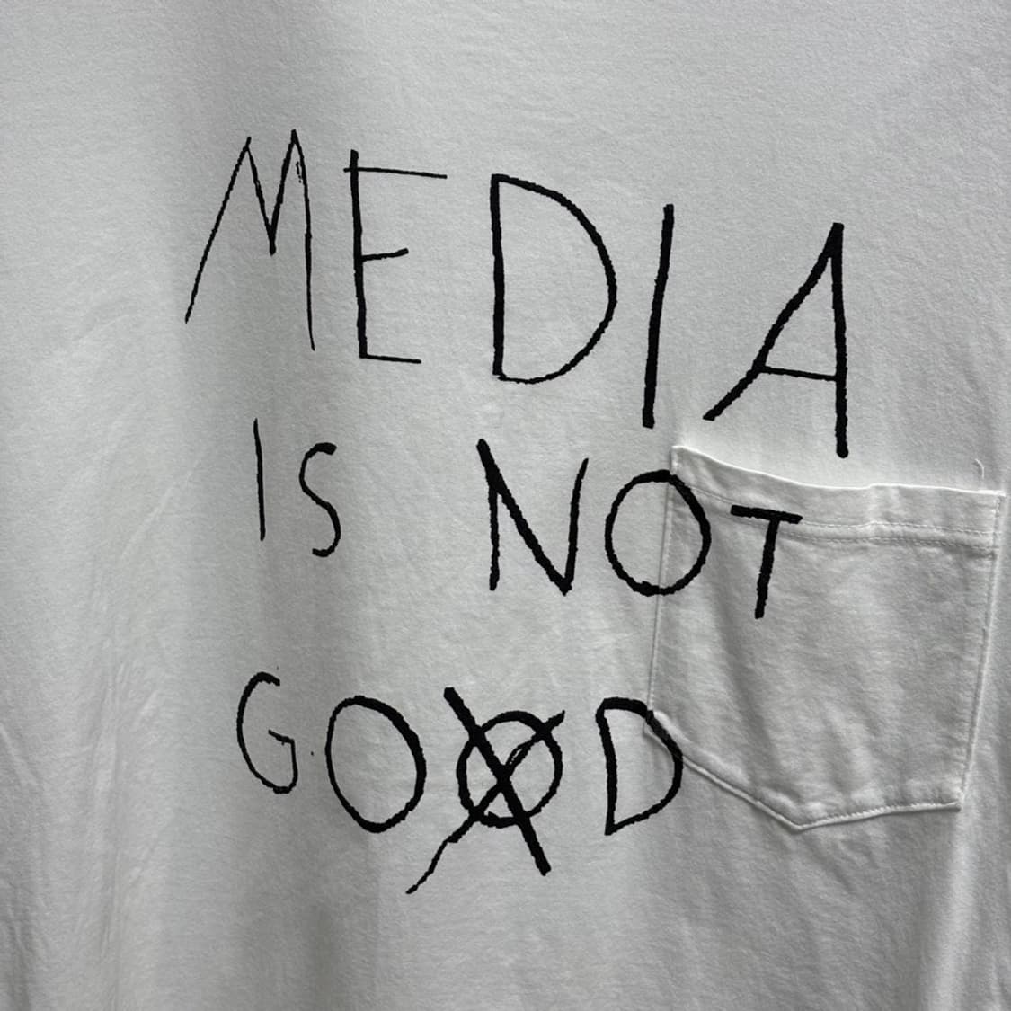 50) 솔로이스트 media is not goxod 반팔 티셔츠  상품이미지2