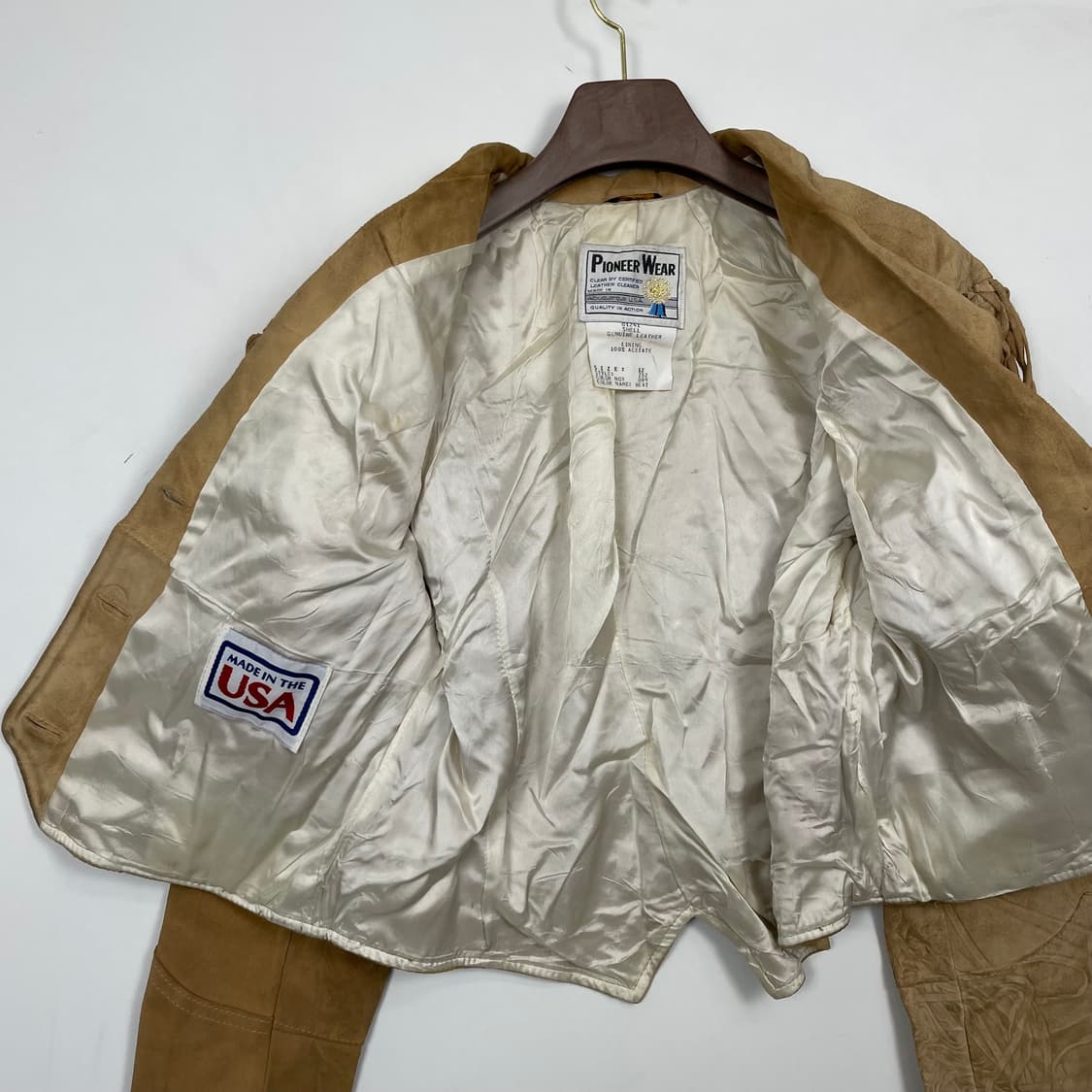 Pioneer Wear USA 프린지 리얼레더 자켓  상품이미지5