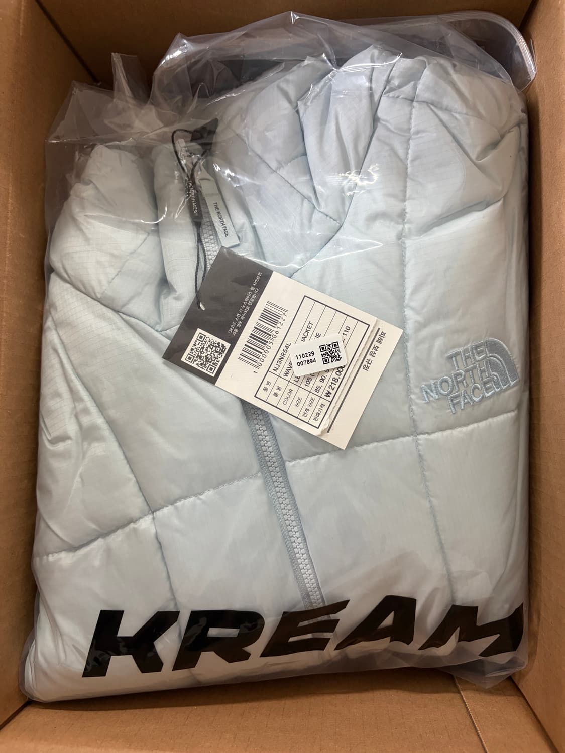 [새상품]노스페이스 웨이브 라이트 온 자켓 라이트 블루 XL 판매 상품이미지2