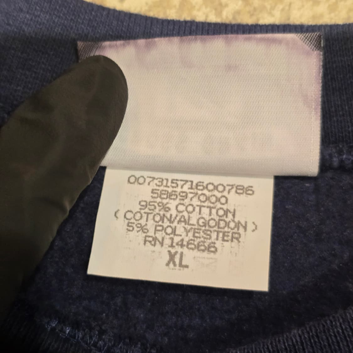 90s Lee CROSS GRAIN 스웨트셔츠 MADE IN USA 상품이미지5