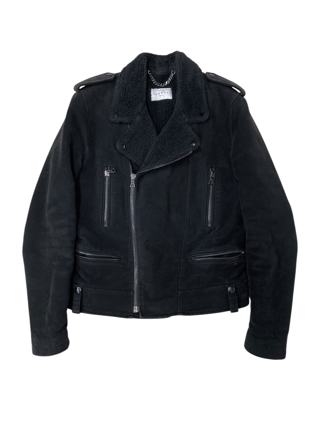 sandro suede rider jacket 상품이미지1