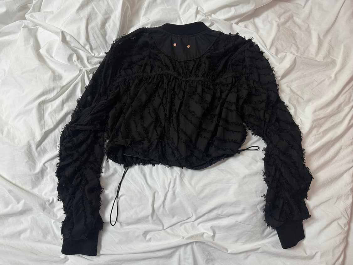 앤더슨벨 아디아 시스루 봄버자켓 XS 상품이미지5