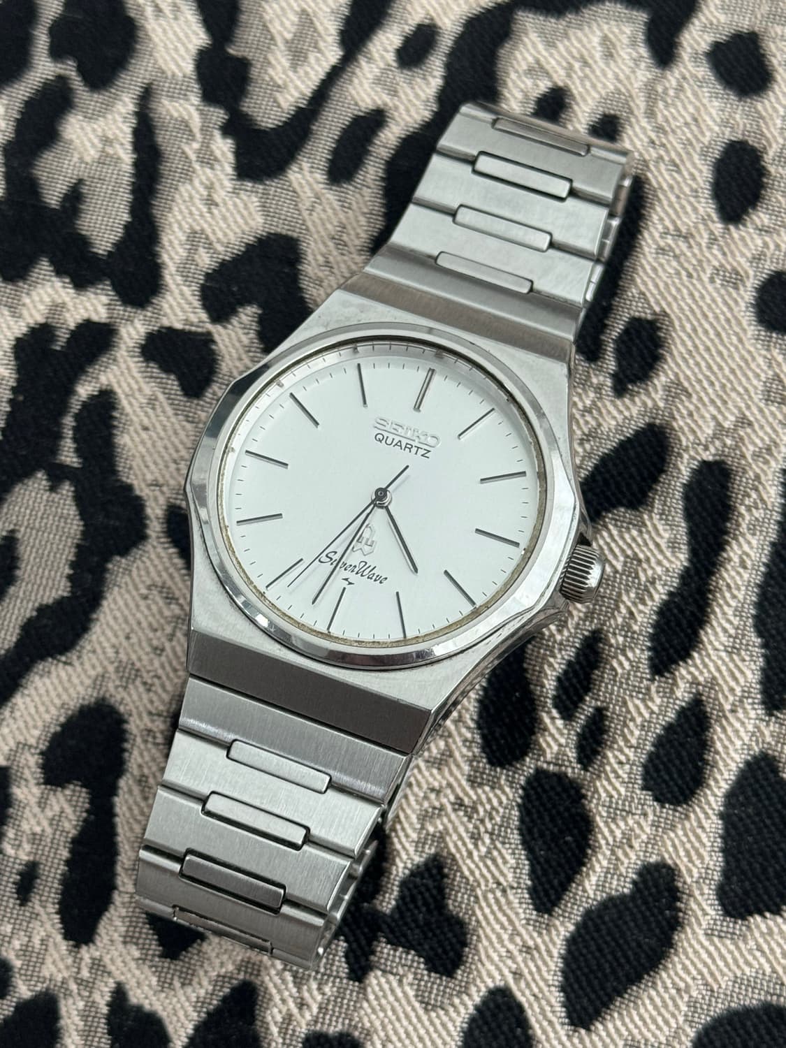 80s 빈티지 세이코 실버웨이브 쿼츠 상품이미지2