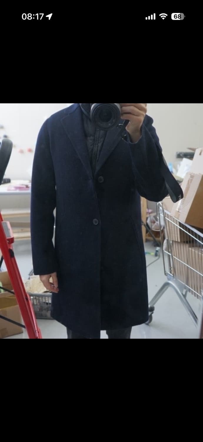 띠어리 들랭시 디바이스 울 캐시미어 코트 / 네이비 / L 상품이미지8