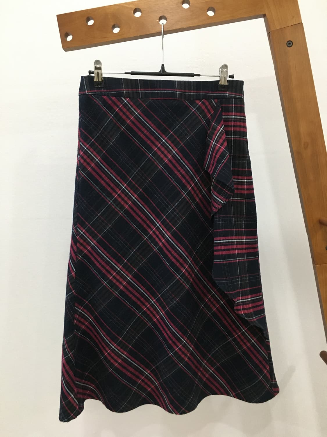 빈티지 체크 프릴스커트 상품이미지1