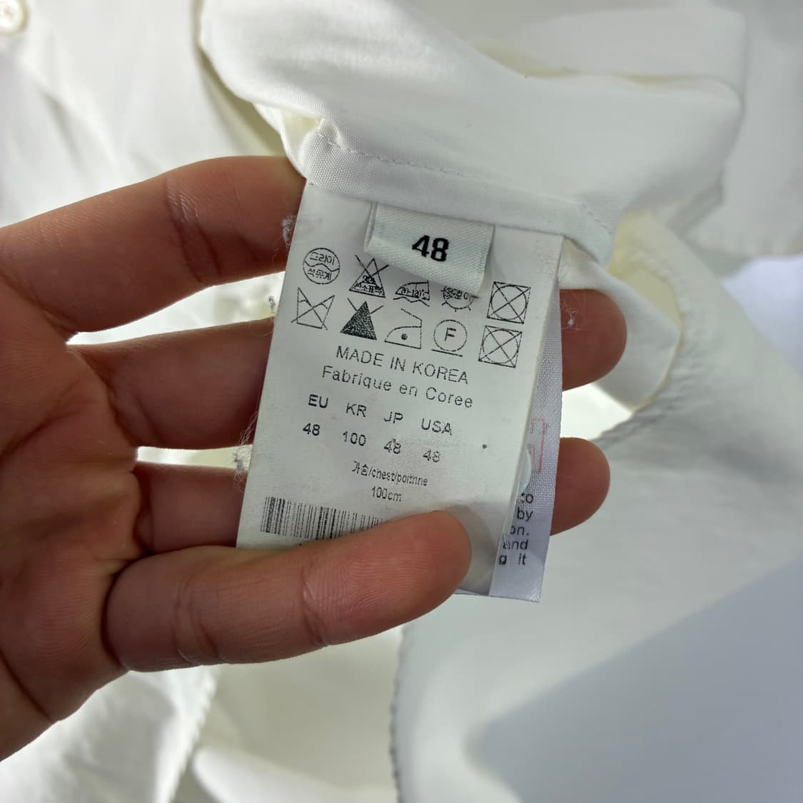 Wooyoungmi 우영미 백프린팅 화이트 셔츠 상품이미지8