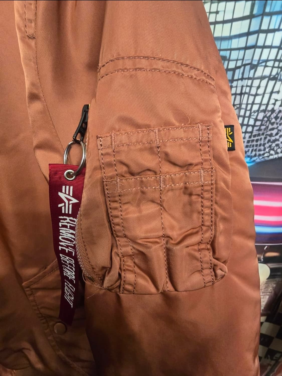 알파인더스트리MA-1 봄버 자켓 헤이즈l 브라운 451815 상품이미지3