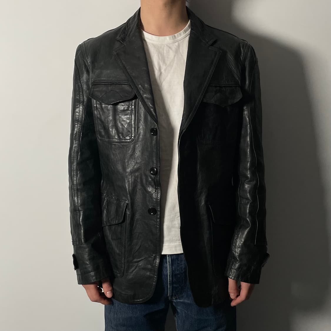 CP컴퍼니 리얼레더 포켓 블레이저 자켓  (on.604)  상품이미지1