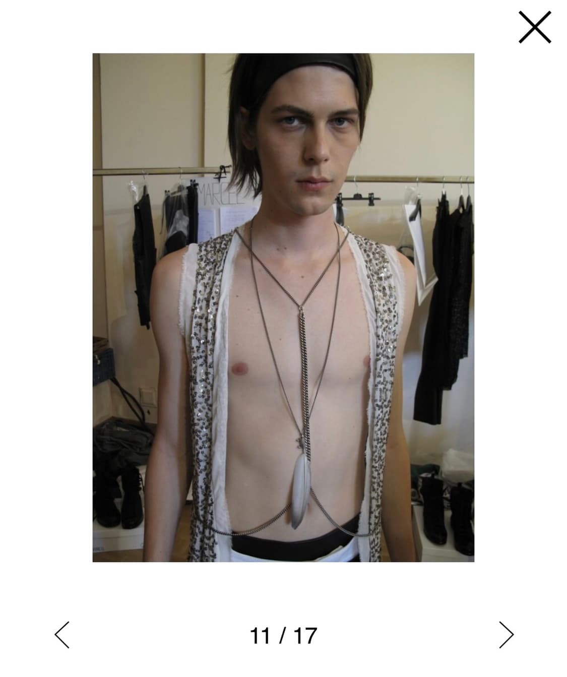 SS10 RUNWAY ANN DEMEULEMEESTER SILK VEST 상품이미지1