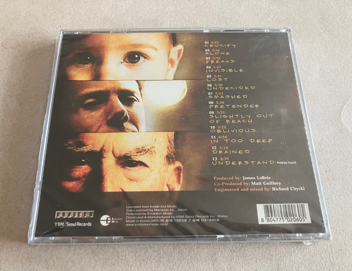 드림시어터 제임스라브리에 첫 솔로 앨범 국내 라이센스 미개봉 CD 상품이미지7