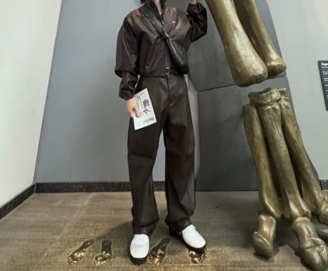 아조바이아조 페이크레더 누빔 자켓 상품이미지3