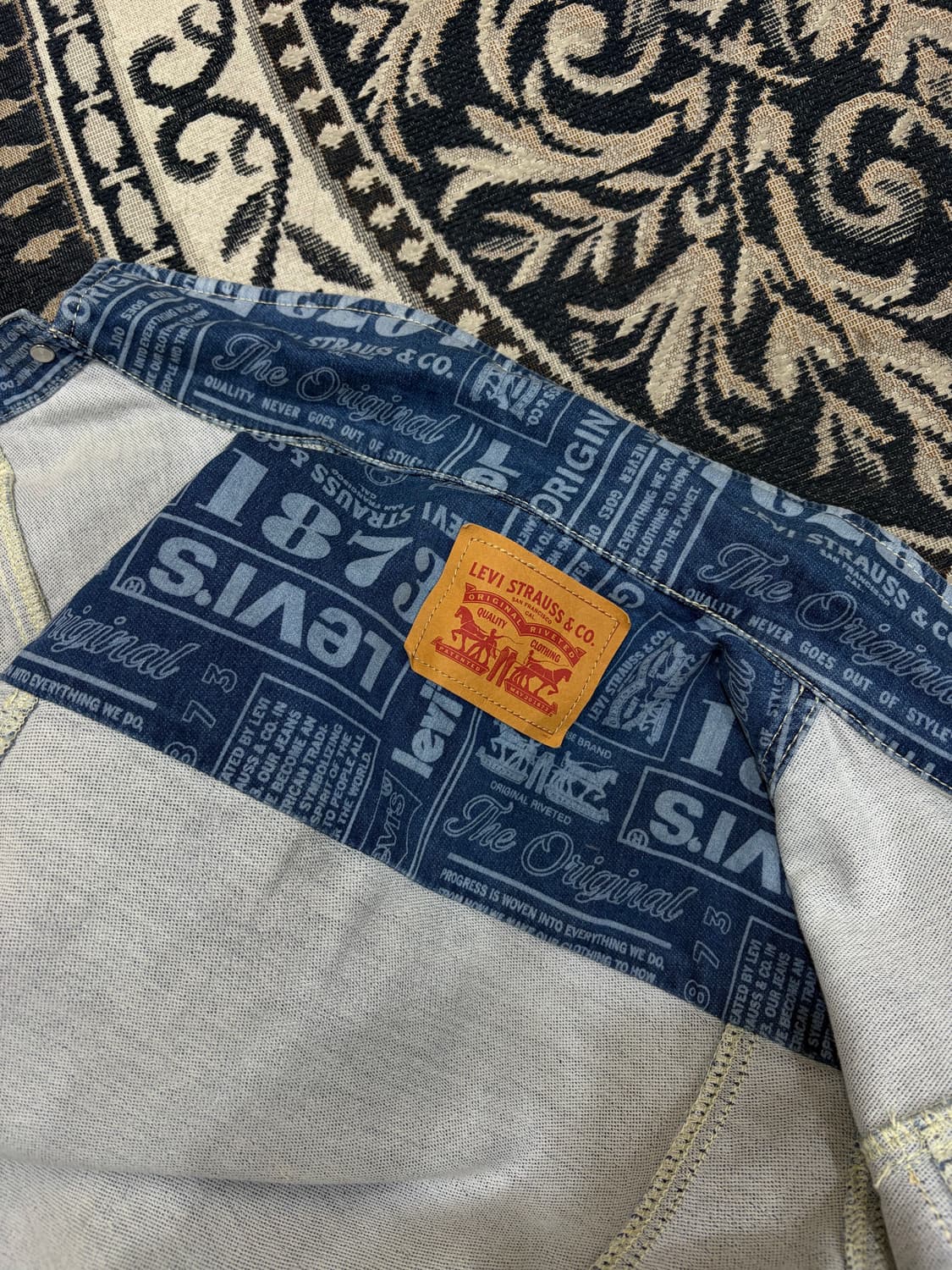 00s LEVIS girlz denim tracker jacket 상품이미지6