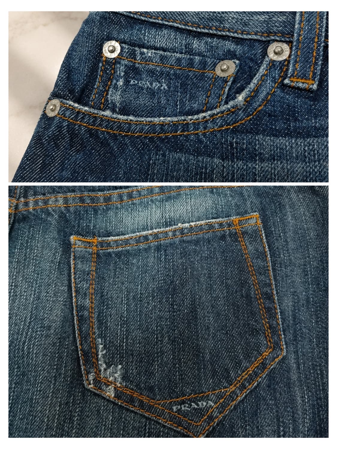 PRADA / 프라다  오가닉 데님 미니스커트 (29~30) 상품이미지8