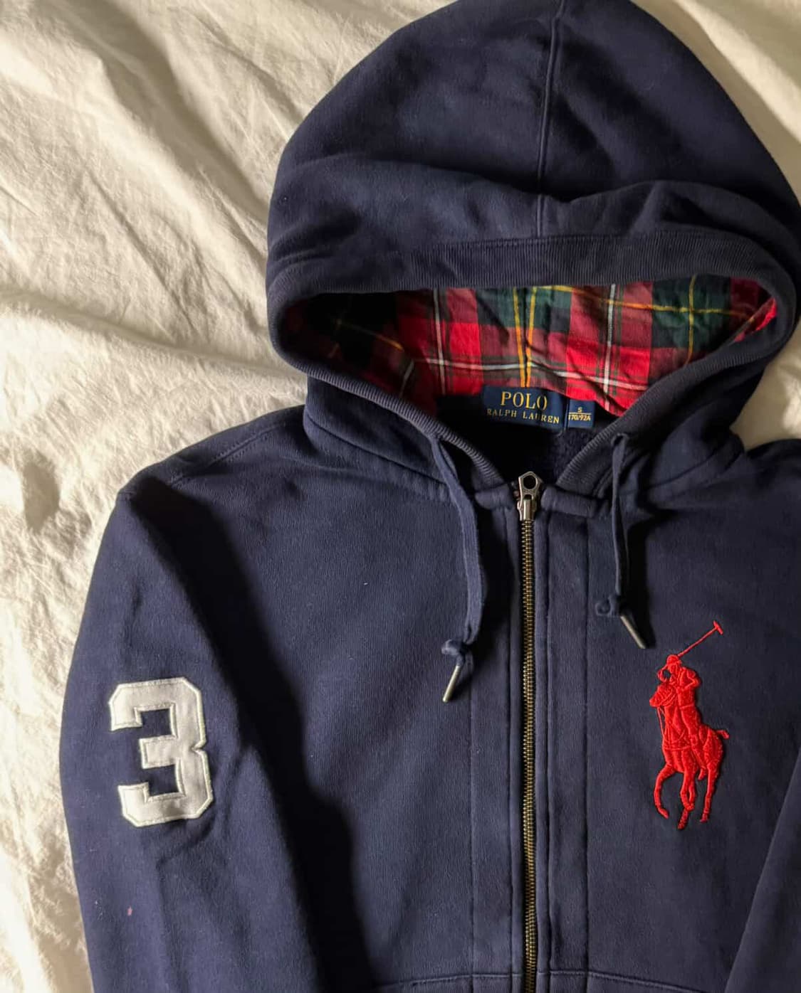 폴로 빅포니 후드집업 네이비 상품이미지1