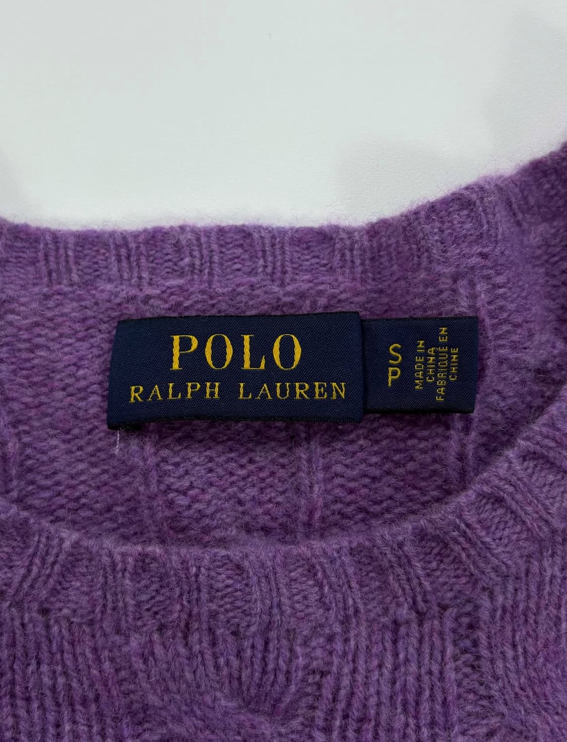 폴로 랄프로렌 울 캐시미어 여성 꽈배기 니트  상품이미지3