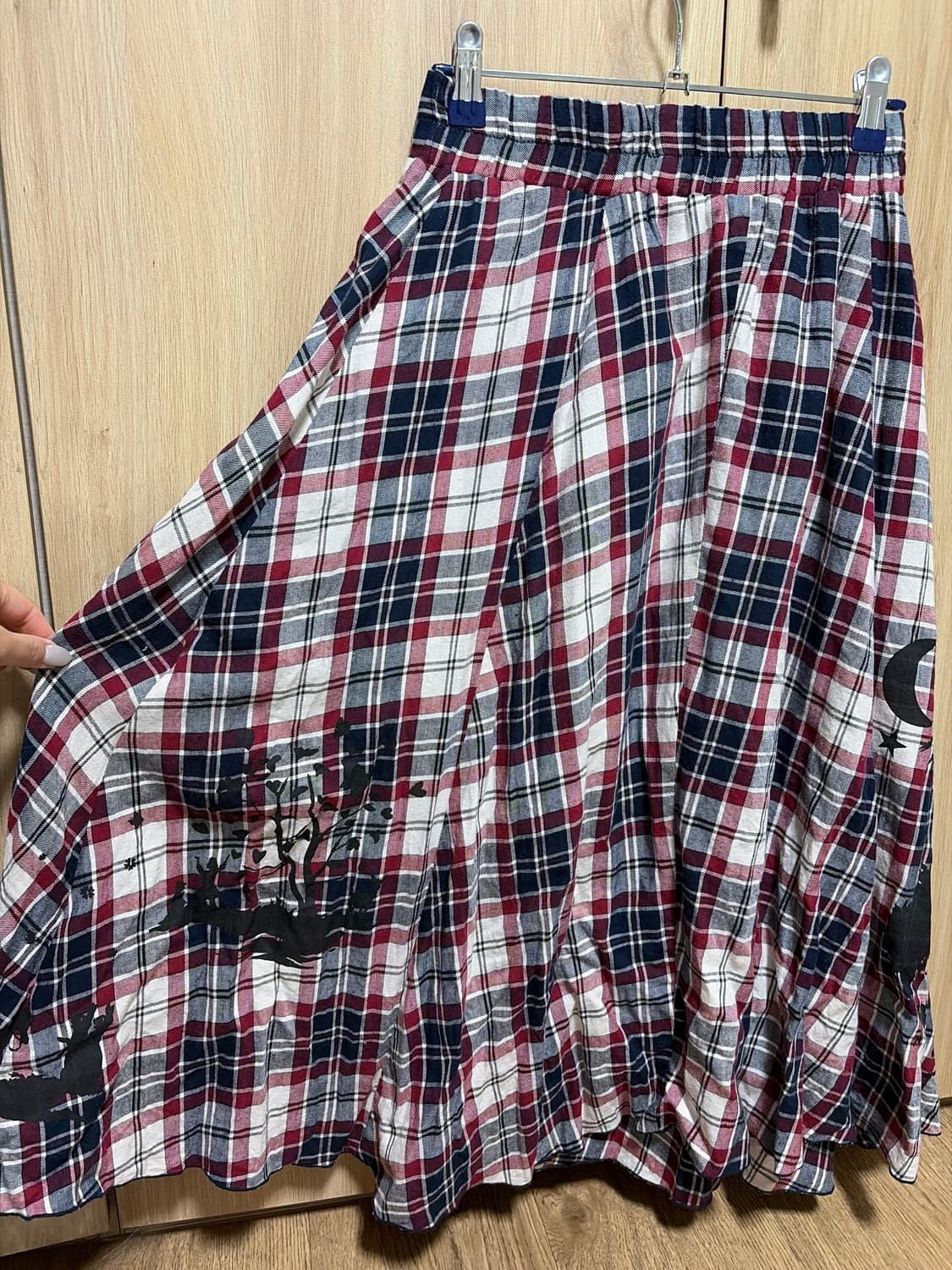 arrow 체크 모리걸 밴딩스커트 스즈코 상품이미지3