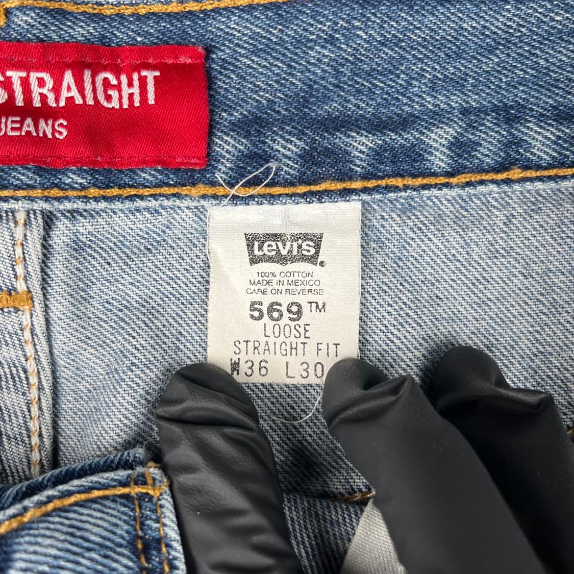 빈티지 리바이스 569 루즈 스트레이트핏 데님 상품이미지4