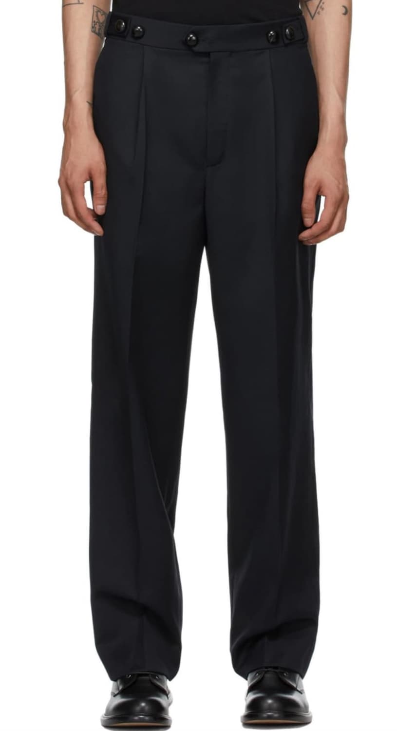 Namacheko Navy Wool Villemo Trousers 상품이미지4