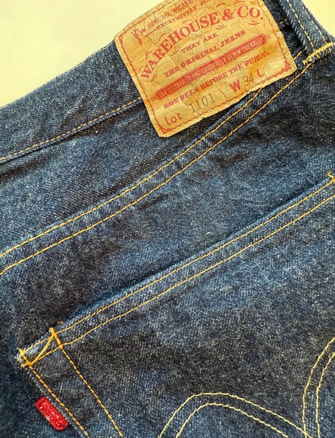 웨어하우스 1101 셀비지 데님 팬츠 상품이미지6