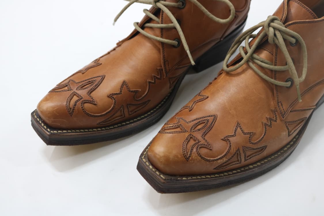 알프레도 바니스터 빈티지 웨스턴 스티치 레더 더비 (265) 상품이미지4