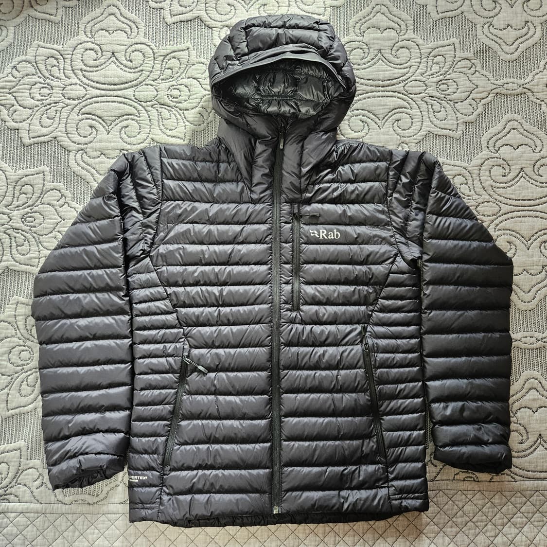 [M] RAB 랩 마이크로라이트 알파인 자켓 블랙 경량 패딩 상품이미지2