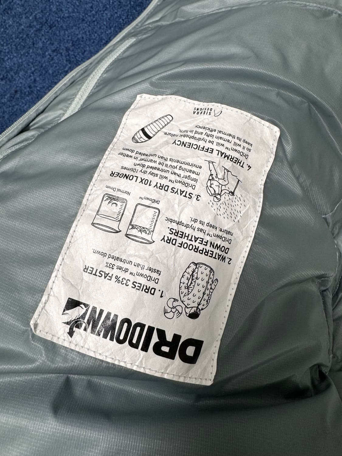 시에라디자인 뮤어 경량패딩 라이트그레이 상품이미지3