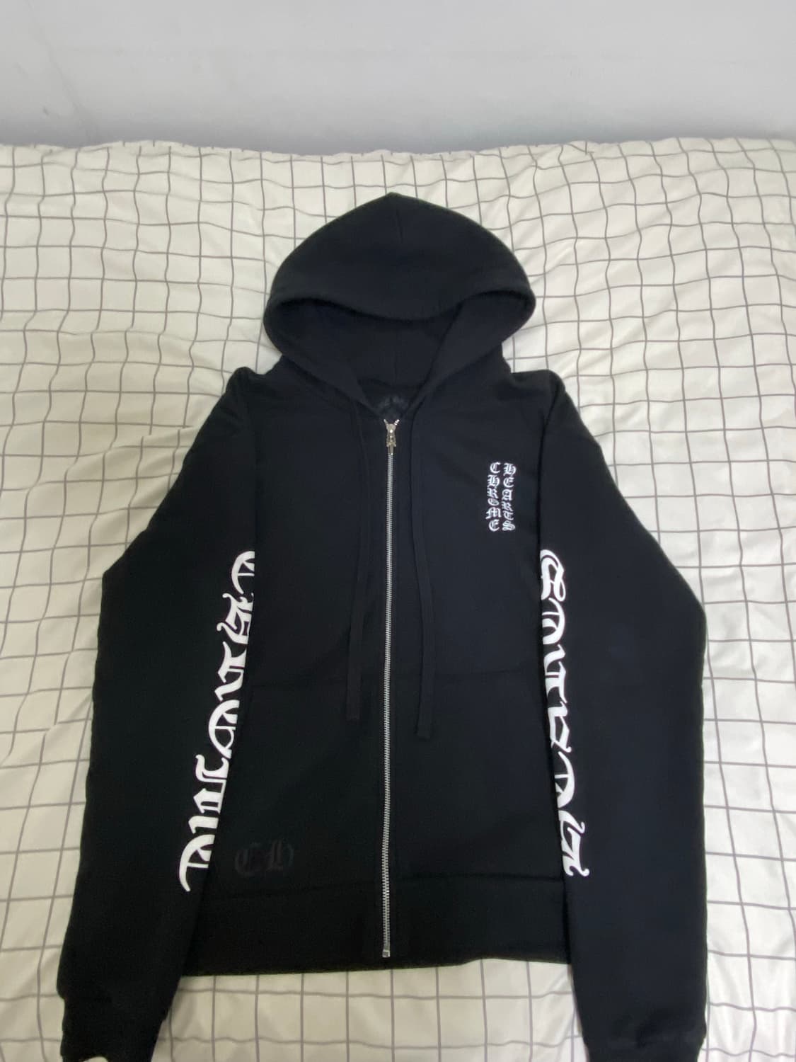 크롬하츠 버티컬 로고 후드집업 사이즈 s (인보이스 포함) 상품이미지1