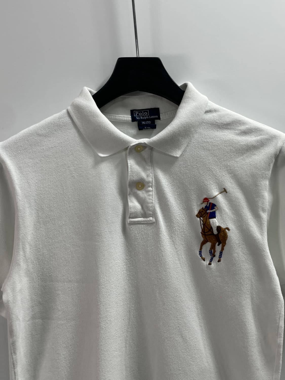 폴로 랄프로렌 빅포니 화이트 반팔 카라티 (on.508) 상품이미지2