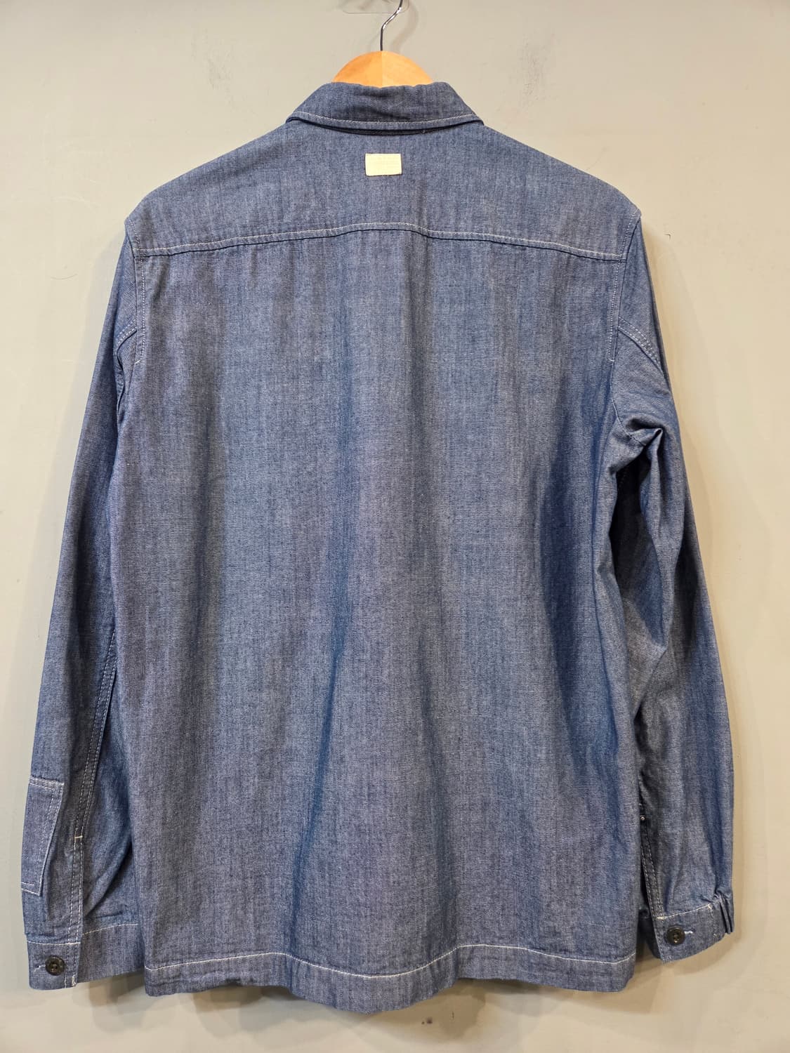 데님 워크 셔츠 자켓 블루(S) 상품이미지2