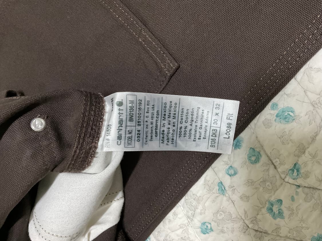 칼하트 더블니 팬츠 B138 dkb 30x32 상품이미지2