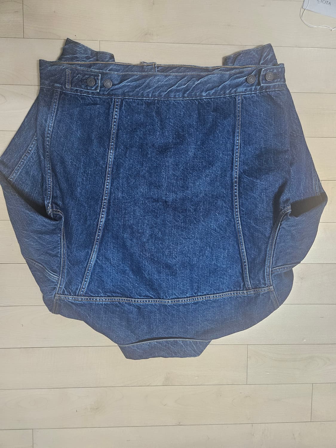 시오타 4 pocket 데님 자켓 Dark blue damaged 상품이미지3