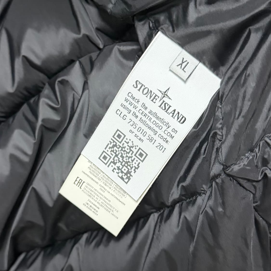 [S+급/XL] 20FW 스톤아일랜드 마이크로랩스 다운 패딩 블랙 상품이미지8