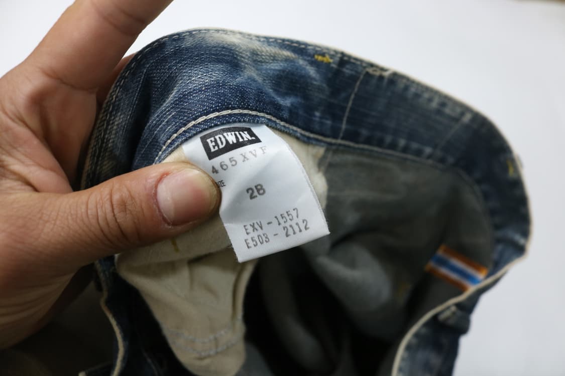 EDWIN 에드윈 465XVF 신치백 빈티지 워싱 데님 팬츠 (28) 상품이미지10