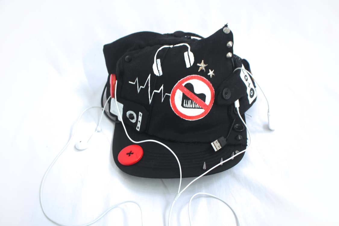 RED-NEON 'No Music' Cat-Ear snapback 상품이미지4
