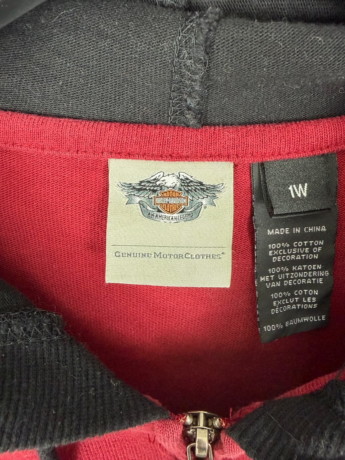 a108) 할리데이비슨 빅로고 후드집업 상품이미지4