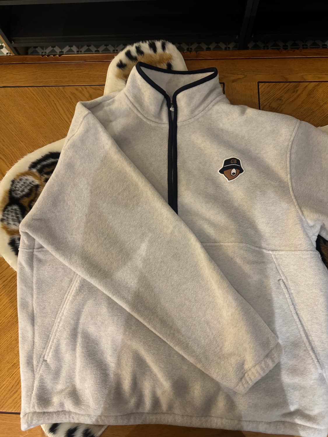 [골든베어] Soft Touch Half Zip-up T-shirt 상품이미지2