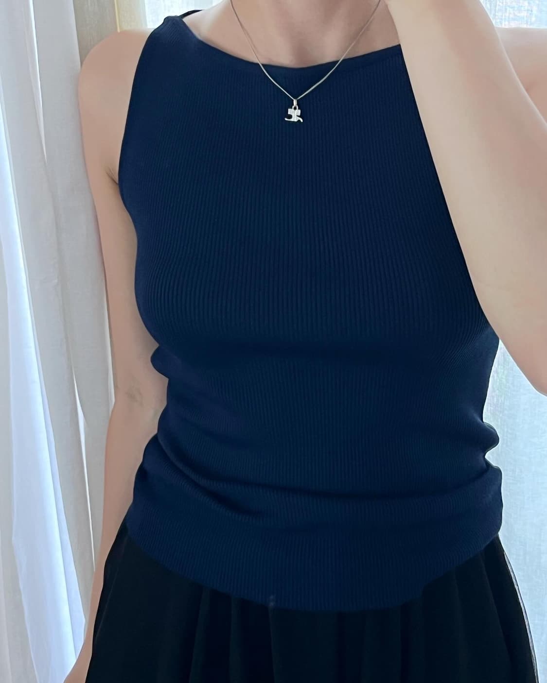 꾸레쥬 실버925목걸이 상품이미지6