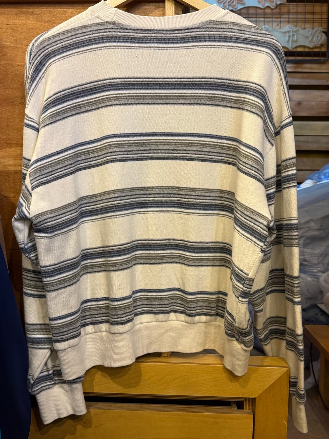 스컬프터 스트라이프 맨투맨 상품이미지4