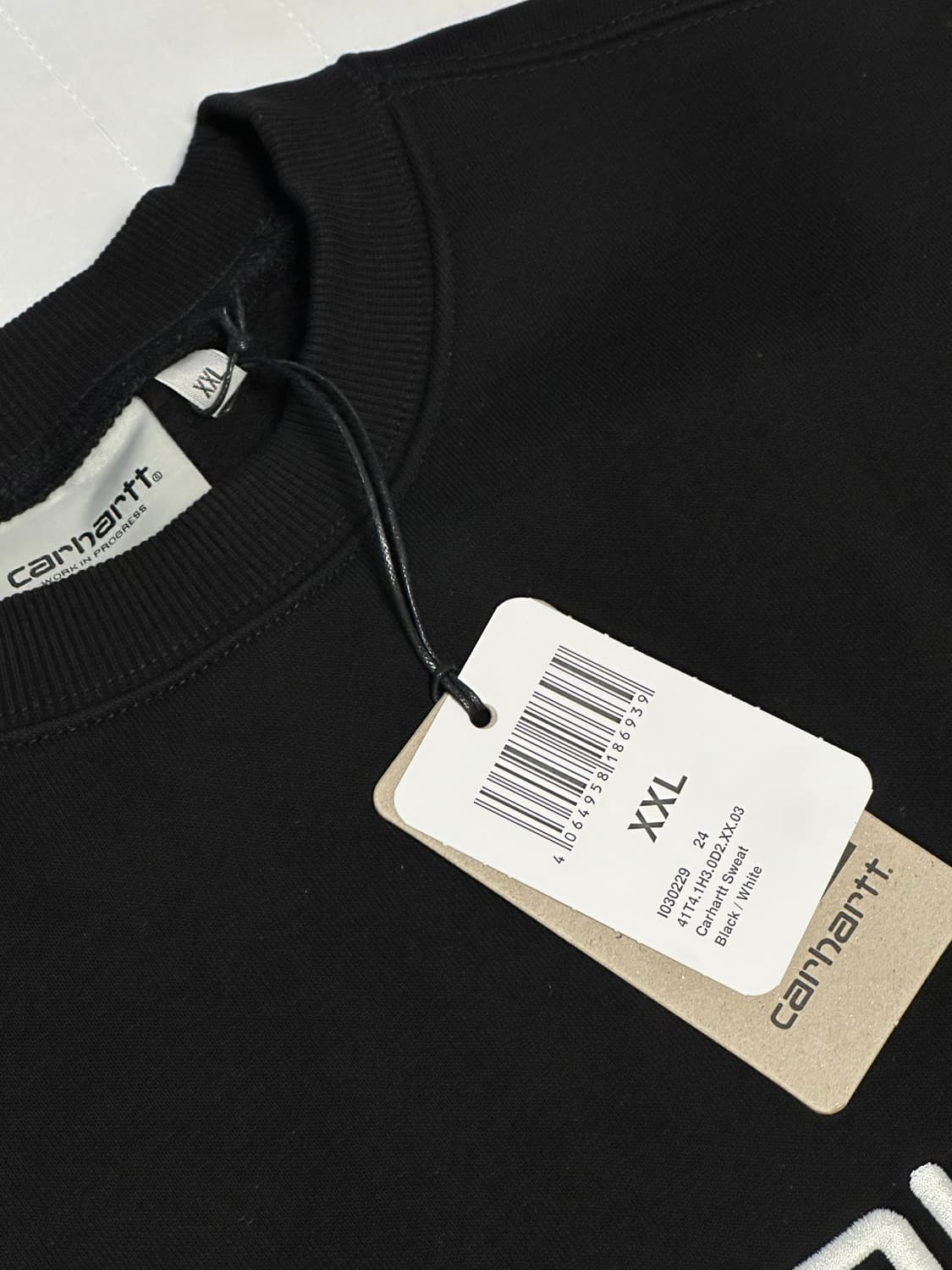 [xxl] 칼하트 wip 맨투맨 스웨트셔츠 블랙 상품이미지2
