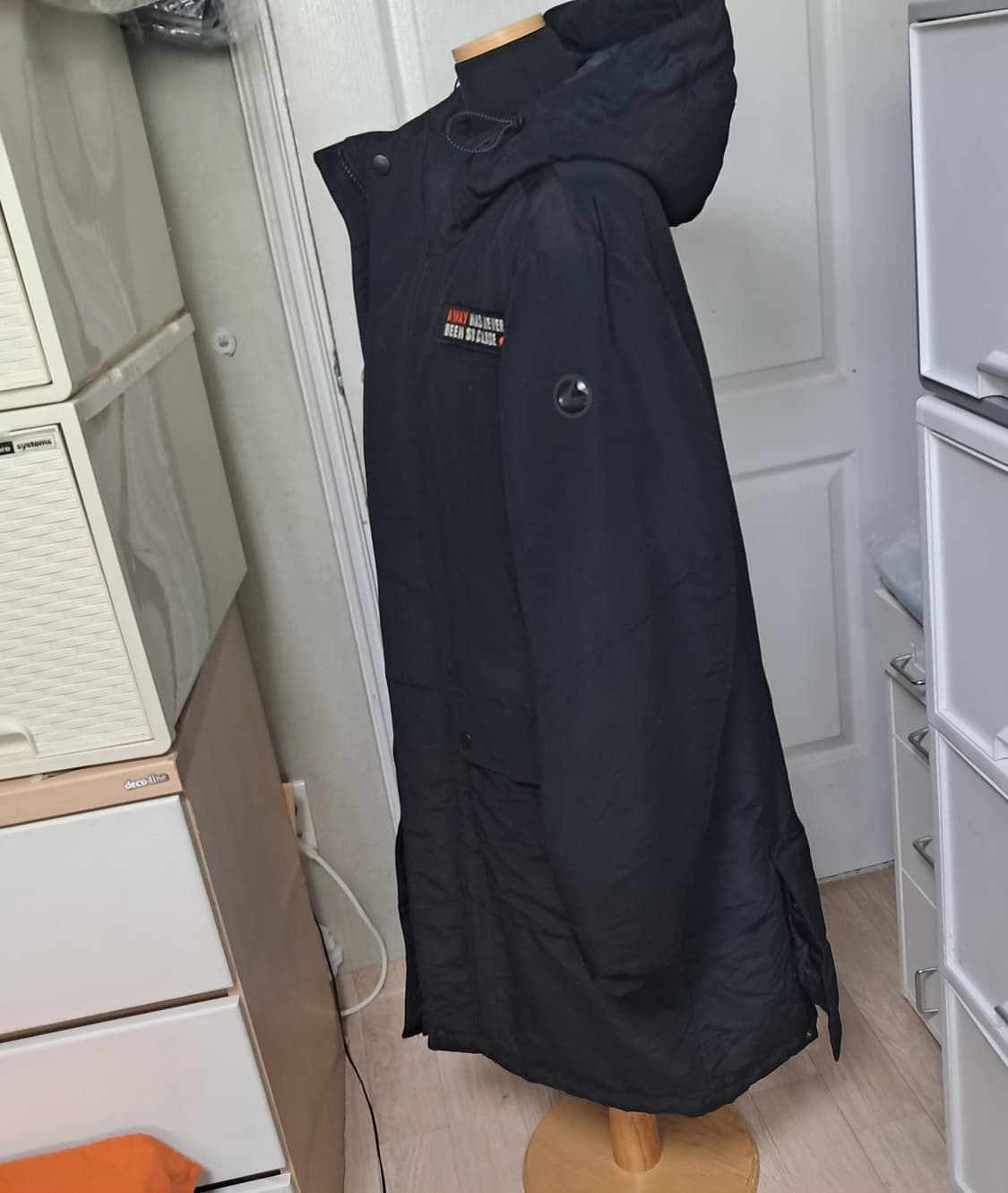 라푸마 남성 롱패딩 덕다운 95 블랙 상품이미지3