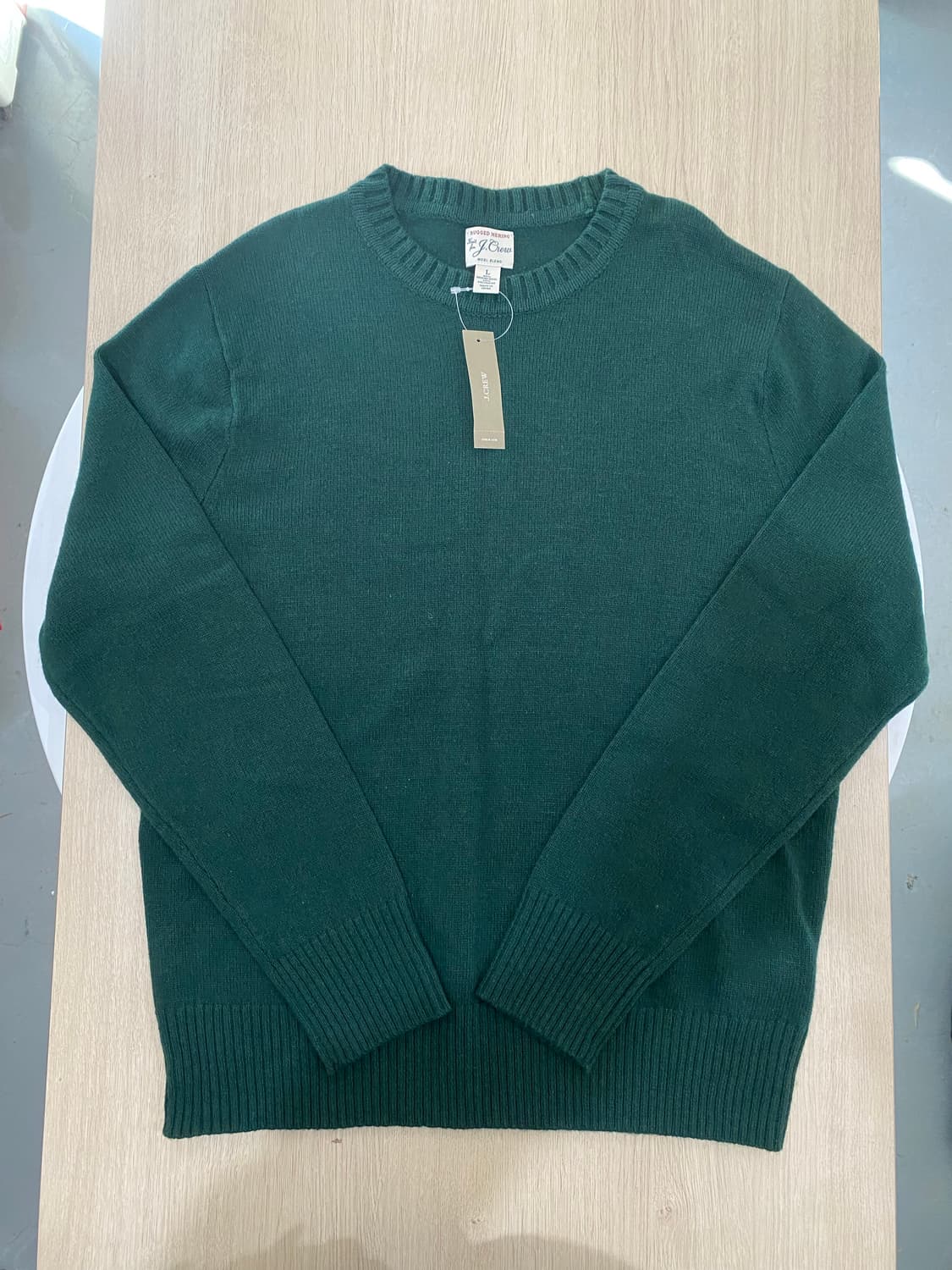 J.Crew RUGGED MERINO 울 블렌드 니트 L 상품이미지1