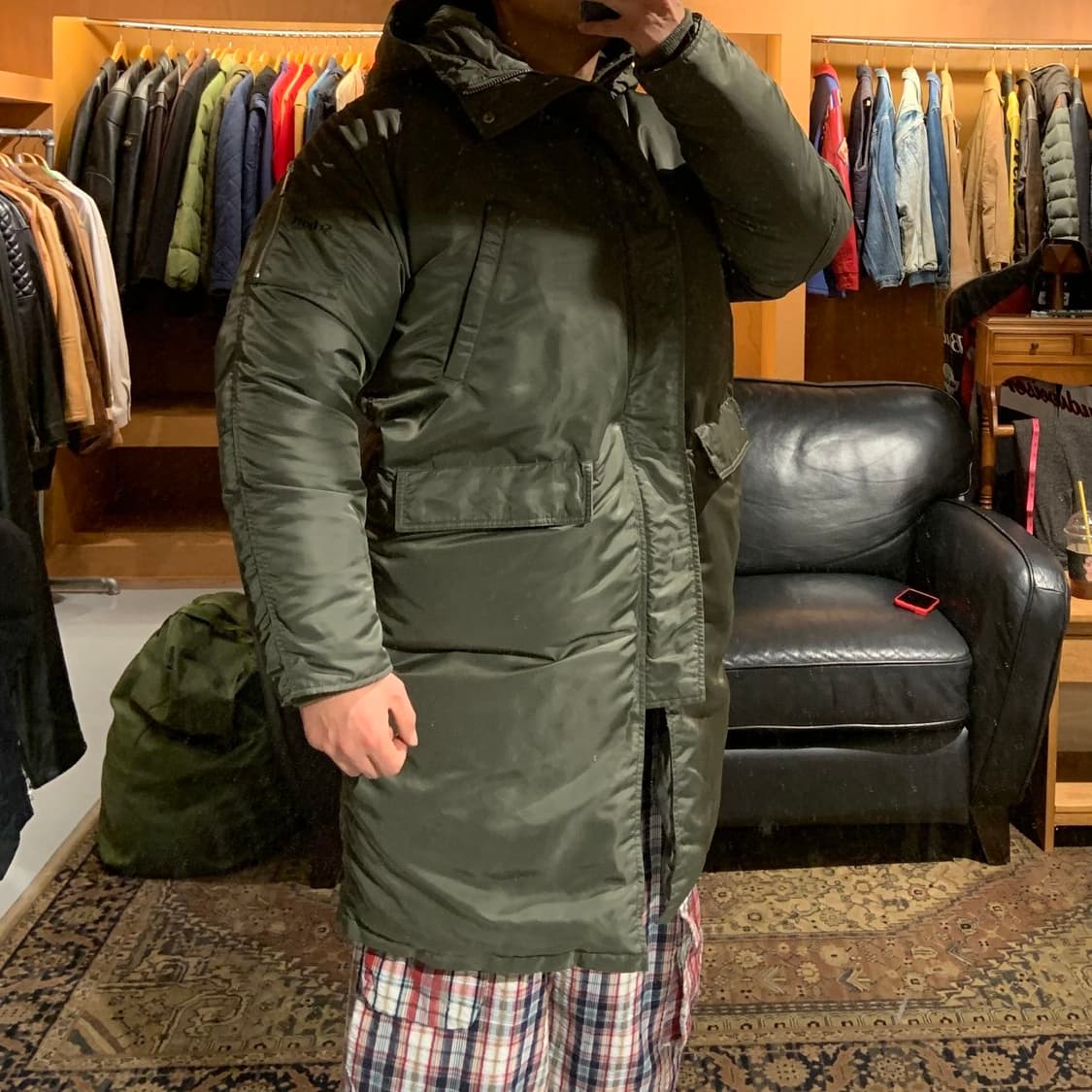 schott x 앤더슨벨 덕다운 N-3B 파카 L 105 세이지 상품이미지1